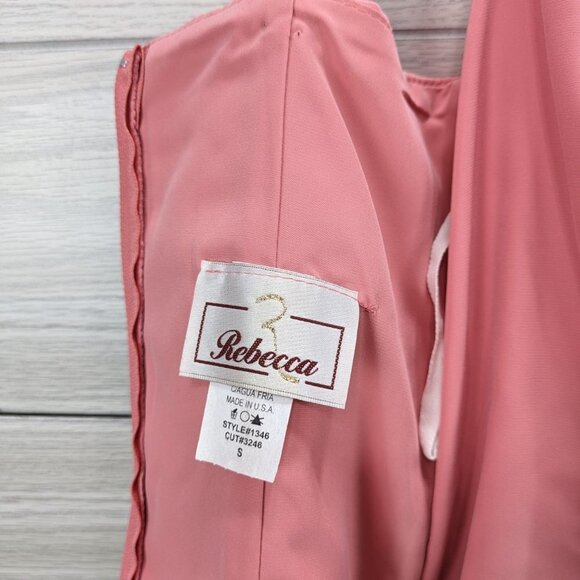 Peach Two-Piece Corset Formal Dress Set - Picture 7 of 9